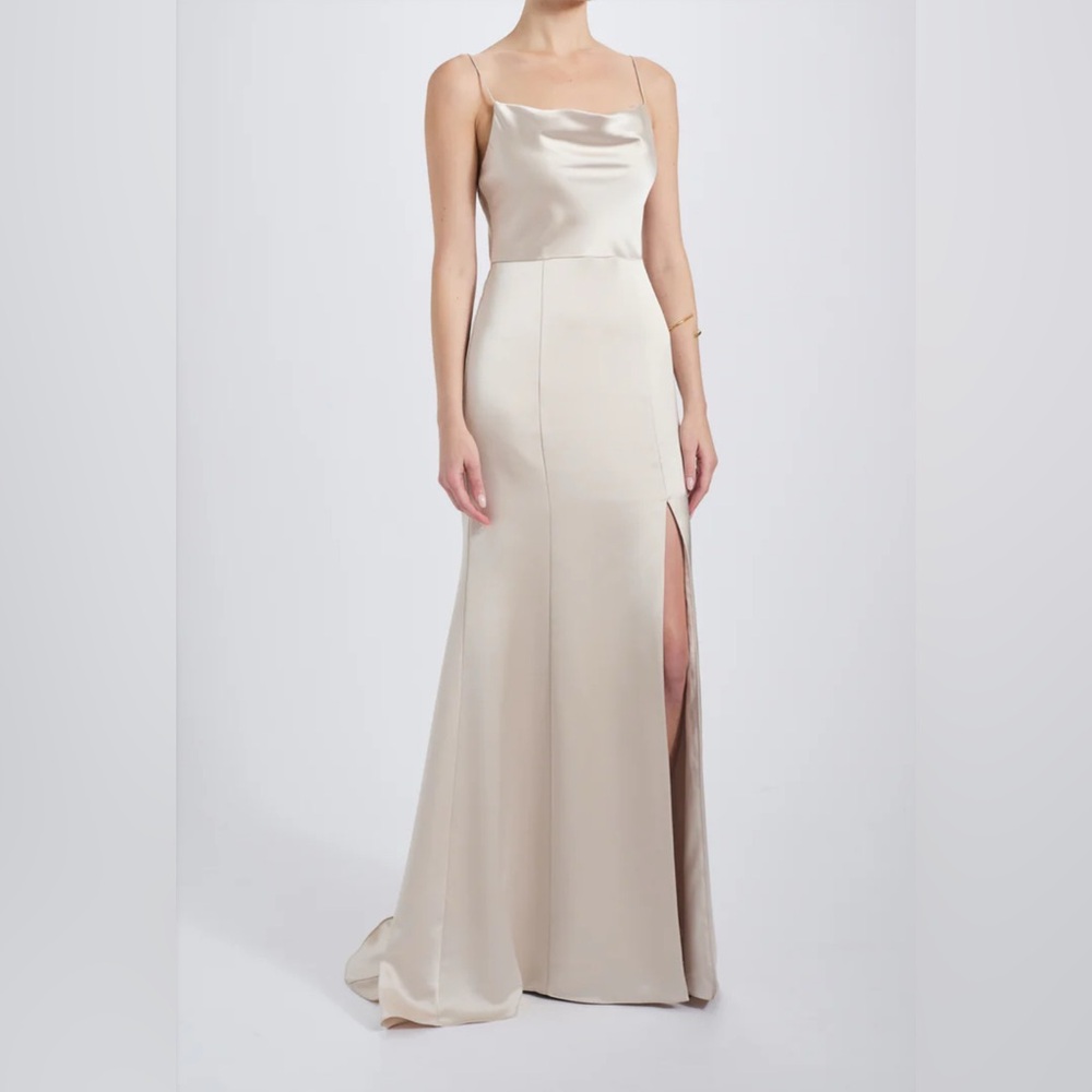 Amsale Chloe Dress in Champagne